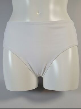 wild fable Soft High-Waist  White Bikini Verstile Swim Bottom L 12-14